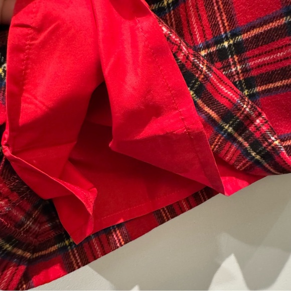 NWT- J.Crew Red Plaid Wool Festive Holiday Mini Skirt Size 4 Women’s - Picture 4 of 10